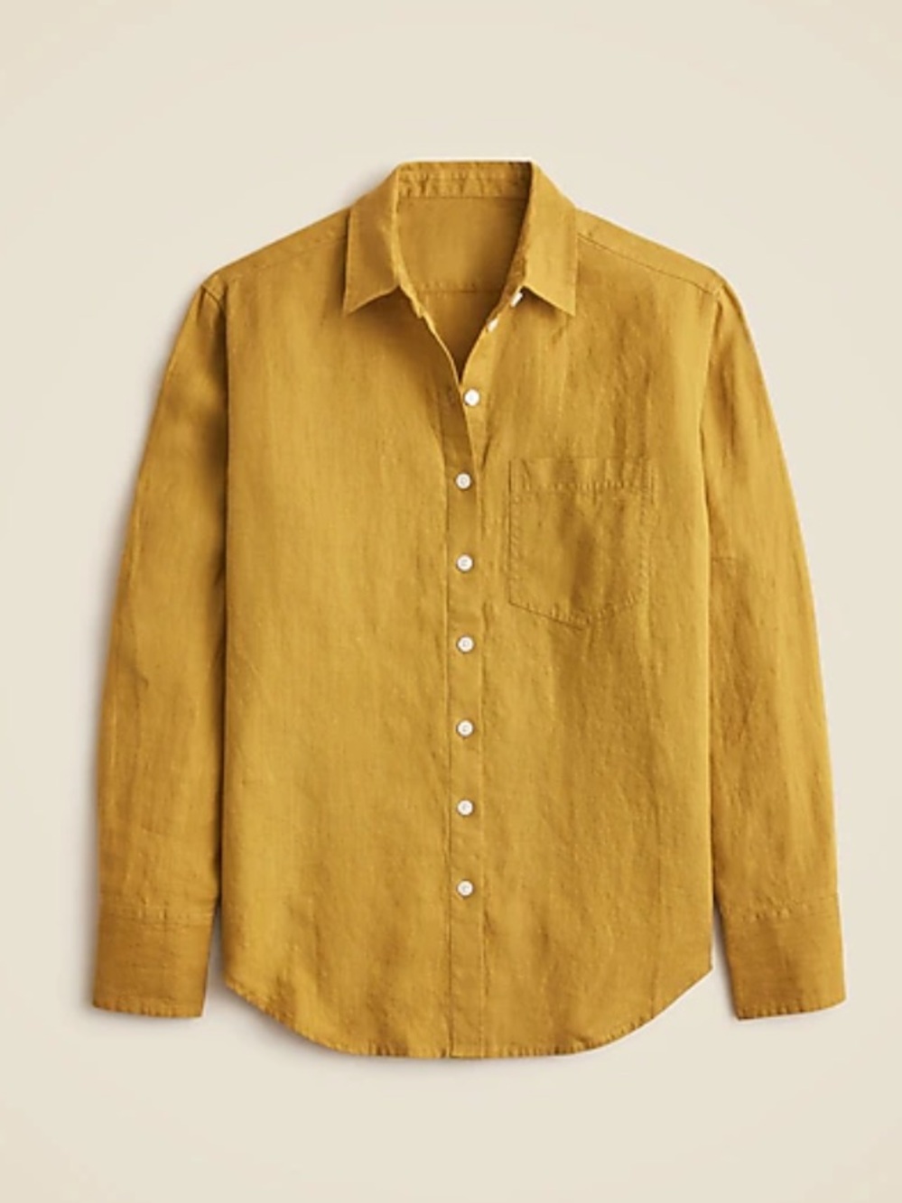 J.Crew, Irish linen, button-down shirt blouse, size 18